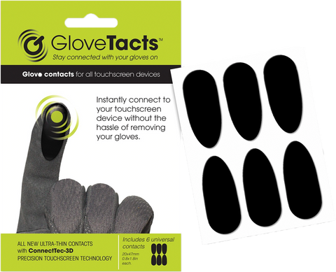 GLOVETACTS TOUCHSCREEN STICKERS FOR GLOVES 10/PK RGC-06CSPX10