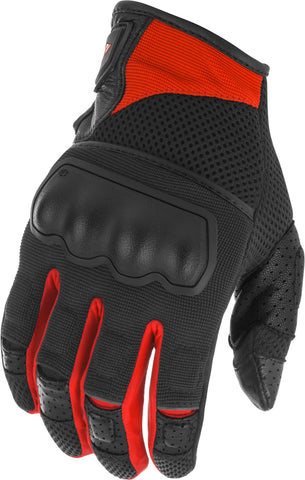 FLY RACING COOLPRO FORCE GLOVES BLACK/RED 2X 476-41222X