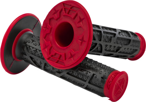FLY RACING PILOT II MX GRIPS RED/BLACK 01173613A