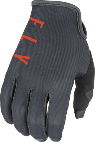 FLY RACING LITE GLOVES GREY/ORANGE/BLACK SZ 13 374-71613