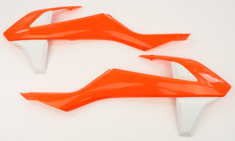 ACERBIS RADIATOR SHROUD ORANGE/WHITE 2421085321