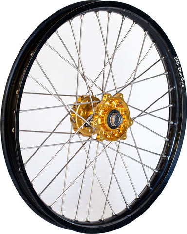 DUBYA FRONT WHEEL 1.60 X 21 RED HUB BLACK RIM 56-4104RB