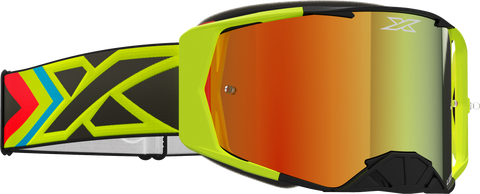 EKS BRAND LUCID GOGGLE FLO FIRE RED MIRROR 067-11050