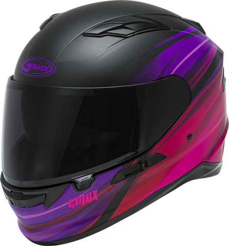 GMAX FF-98 FULL-FACE OSMOSIS HELMET MATTE BLACK/PUR/RED MD F1983075