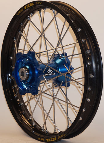 DUBYA REAR WHEEL 2.15 X 18 BLUE HUB BLACK RIM 56-3073DB