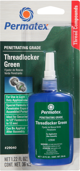 PERMATEX PENETRATING GRADE THREADLOCKER GREEN 36 ML 29040