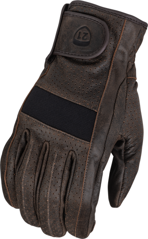 HIGHWAY 21 JAB PERFORATED GLOVES BROWN 3X 489-00433X