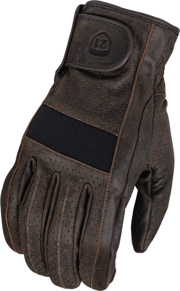 HIGHWAY 21 JAB PERFORATED GLOVES BROWN 5X 489-00435X