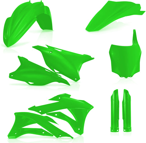 ACERBIS FULL PLASTIC KIT FLUORESCENT GREEN 2374110235