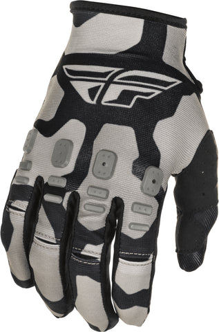 FLY RACING KINETIC K221 GLOVES BLACK/GREY SZ 13 374-51013