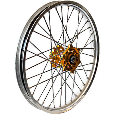 DUBYA REAR WHEEL 2.15 X 18 GOLD HUB SILVER RIM 56-3155GS