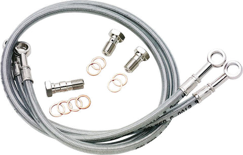 GALFER BRAKE LINE FRONT SILVER HONDA FK003D465-4