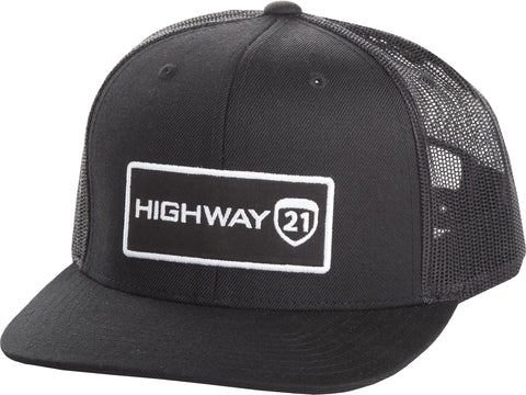 HIGHWAY 21 CORPORATE HAT BLACK #5426 489-1900