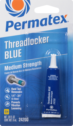 PERMATEX MEDIUM STRENGTH THREADLOCKER BLUE 6 ML 24200