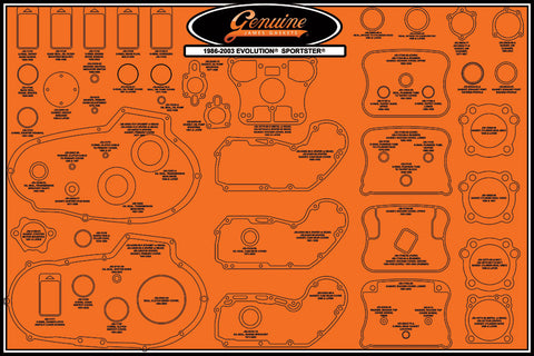 JAMES GASKETS SMALL GASKET STOCKING KIT 99000-EVXL-STK-1