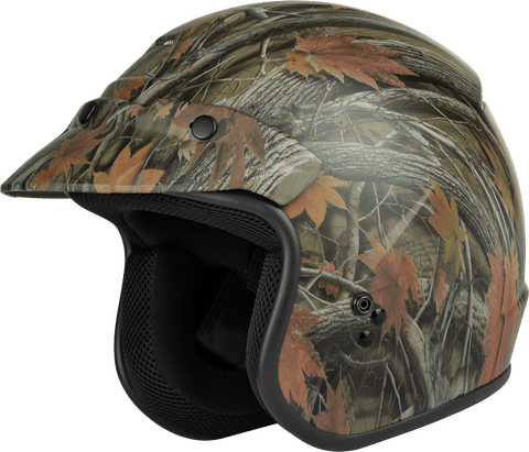 GMAX OF-2 OPEN-FACE HELMET LEAF CAMO MD G1021565