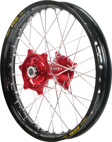 DUBYA REAR WHEEL 2.15 X 19 RED HUB BLACK RIM 56-3156RB