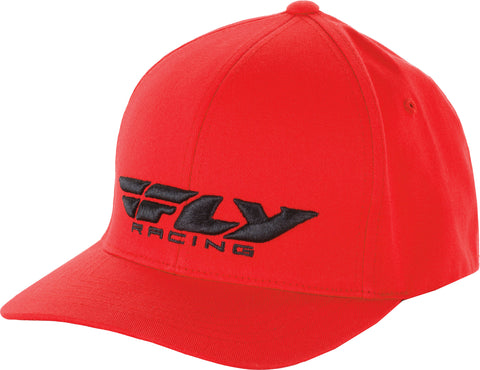 FLY RACING FLY PODIUM HAT RED SM/MD 351-0382S
