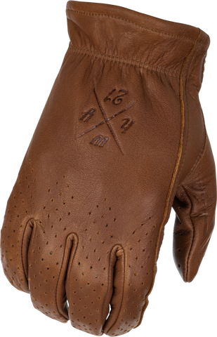 HIGHWAY 21 LOUIE PERFORATED GLOVES BROWN MD 489-0051M