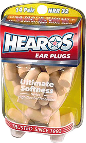 HEAROS ULTIMATE SOFTNESS EAR PLUGS 14 PAIRS/CASE 5210