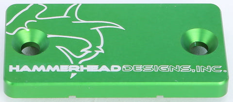 HAMMERHEAD MASTER CYLINDER COVER FRONT GREEN 35-0341-00-30