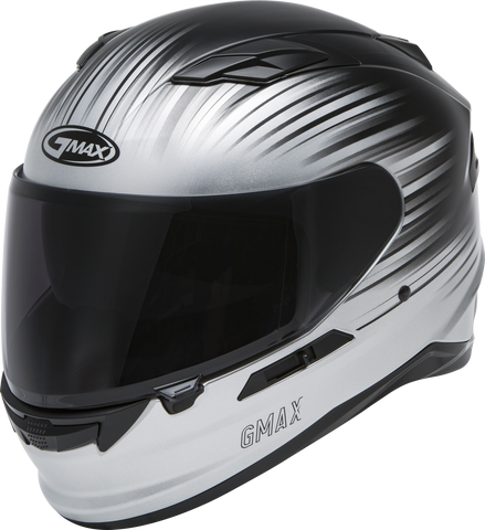 GMAX FF-98 FULL-FACE RELIANCE HELMET MATTE SILVER/BLACK MD F1982875