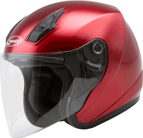 GMAX OF-17 OPEN-FACE HELMET CANDY RED LG G317096N