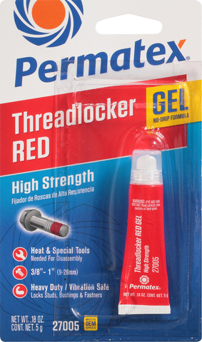 PERMATEX THREADLOCKER RED GEL 5G 27005