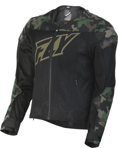 FLY RACING FLUX AIR MESH JACKET CAMO XL #6179 477-4078~5