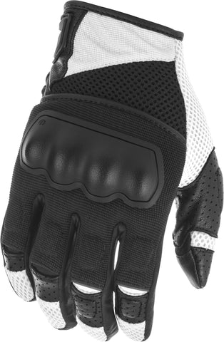 FLY RACING COOLPRO FORCE GLOVES BLACK/WHITE LG 476-4121L