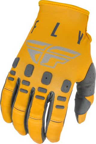 FLY RACING KINETIC K121 GLOVES MUSTARD/STONE/GREY SZ 11 374-41311