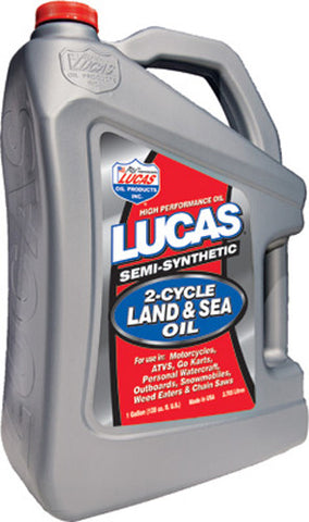 LUCAS SEMI-SYNTHETIC 2-CYCLE LAND/SE A OIL GAL 10557