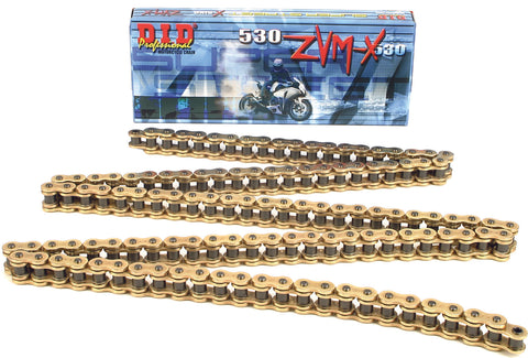 D.I.D SUPER STREET 530ZVMXG-25FT X-RING CHAIN GOLD 530ZVMXG25F