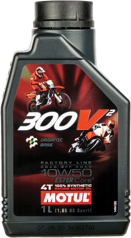 MOTUL 300V2 4T COMPETITION SYNTHETIC OIL 10W50 1 LT 108586