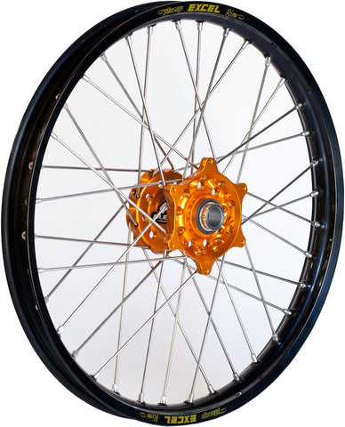 DUBYA FRONT WHEEL 1.40 X 19 BLACK HUB BLACK RIM 56-3181BB