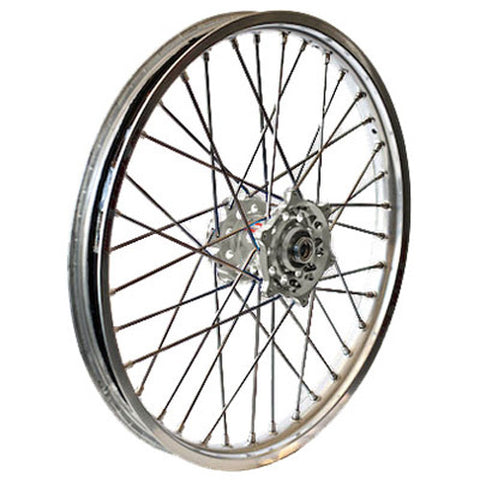 DUBYA REAR WHEEL 2.15 X 19 SILVER HUB SILVER RIM 56-4156SS