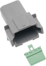 NAMZ CUSTOM CYCLE PRODUCTS 8-WIRE GREY DEUTSCH RCPTCL & WDGLCK HD# 72128-94GY DR-8G