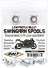 BOLT SWINGARM SPOOLS SILVER 2009-SSS.S