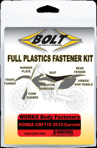 BOLT BODY WORK FASTENER KIT HON-CRF110W