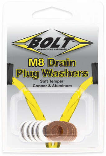 BOLT CRUSH WASHERS 8X5MM 10/PK 5 ALUMINUM & 5 COPPER DPWM8.15-10