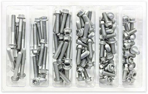 M6 EURO TORX FLANGE BOLT ASSORTMENT 100 PIECE KIT SV-M6EURO