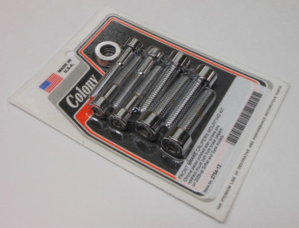 COLONY MACHINE FRONT CALIPER MOUNT KIT SOFTAIL DYNA 08-17 2754-12