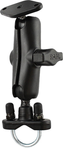 RAM HANDLEBAR RAIL MOUNT W/STAINLESS STEEL U-BOLT BASE RAM-B-149