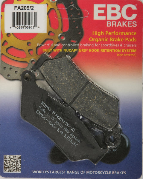 EBC BRAKE PADS FA209/2
