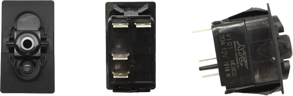 XTC POWER PRODUCTS DASH SWITCH BODY MOMENTARY BLUE BOTTOM SW12-NB000000