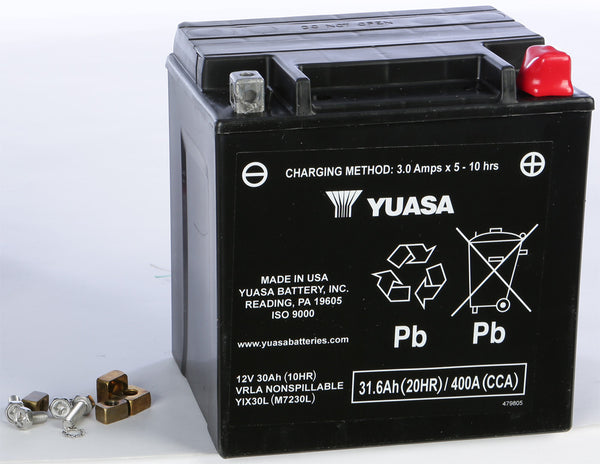 YUASA BATTERY YIX30L SEALED FACTORY ACTIVATED YUAM7230L