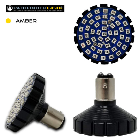 PATHFINDER BULLET ULTRA BRIGHT LED AMBER 1157 STYLE 4857A