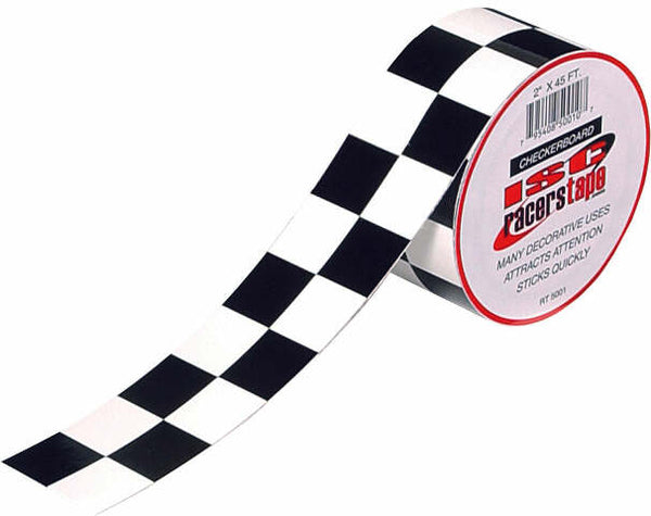 ISC BLACK & WHITE STRAIGHT CHECKER BOARD TAPE 2