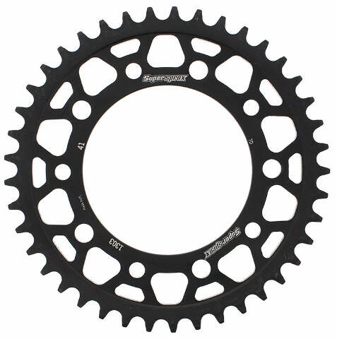 SUPERSPROX REAR SPROCKET STEEL 41T-520 BLK HON RFE-1303-41-BLK