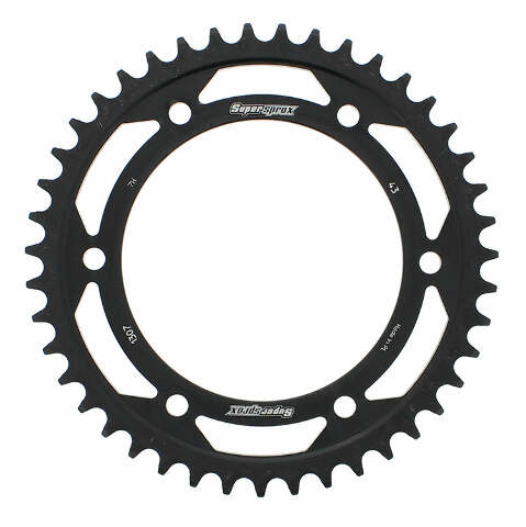 SUPERSPROX REAR SPROCKET STEEL 43T-525 BLK HON RFE-1307-43-BLK